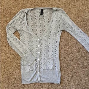 Light gray cardigan